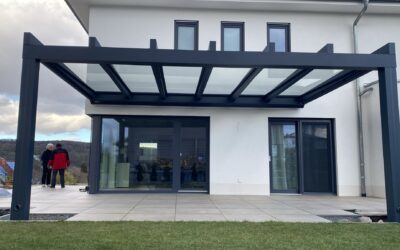 Auftrag: Terrassenüberdachung für junge Familie