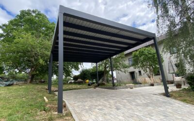 Auftrag:  Moderner Aluminium-Carport