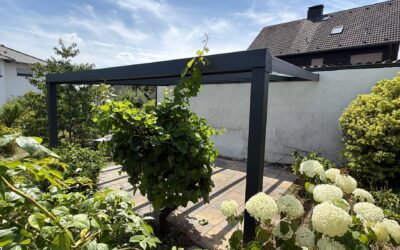 Auftrag: Ein Platz im Grünen – Terrassenüberdachung als Ruhepol