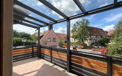 Auftrag: Neue Überdachung statt Balkon – Ensemble auf Doppelgarage